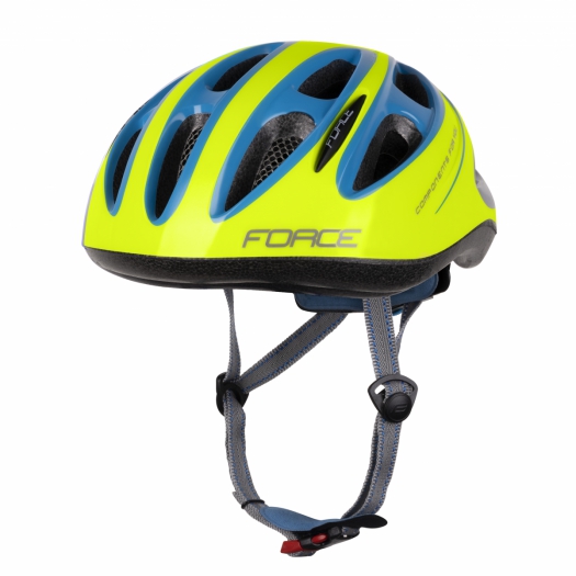 Kask rowerowy dziecięcy Force Lark fluo-niebiesk S