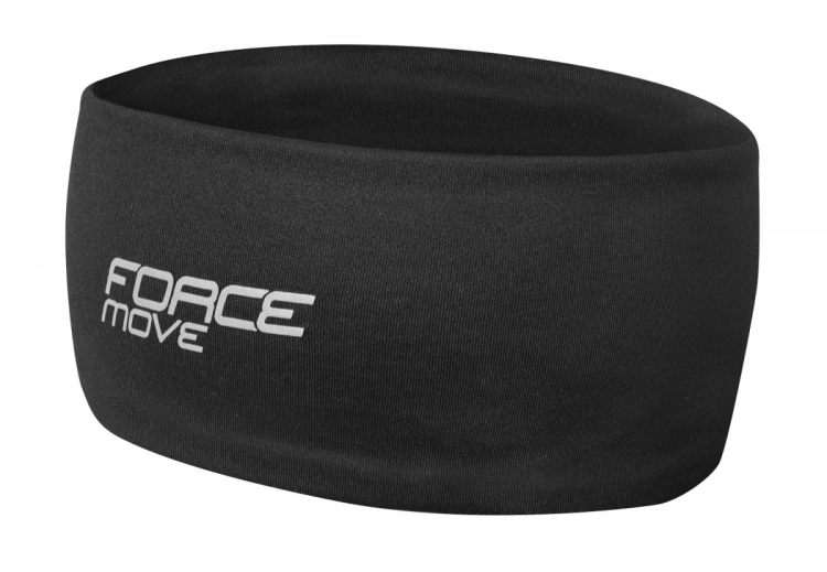 Opaska sportowa FORCE MOVE, czarna L-XL