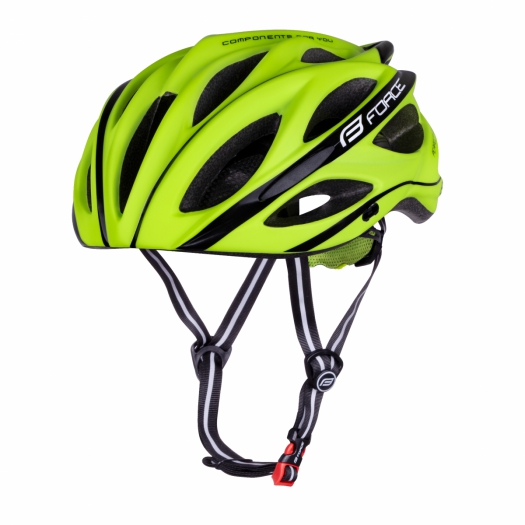 Kask rowerowy FORCE BULL fluo-czarne L-XL