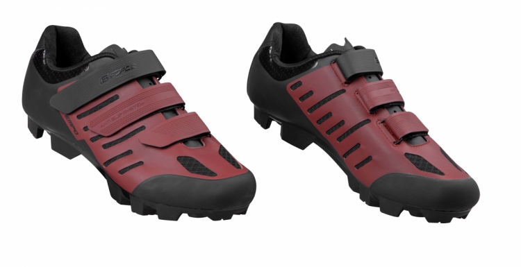 Buty rowerowe FORCE MTB TEMPO bordowe 46