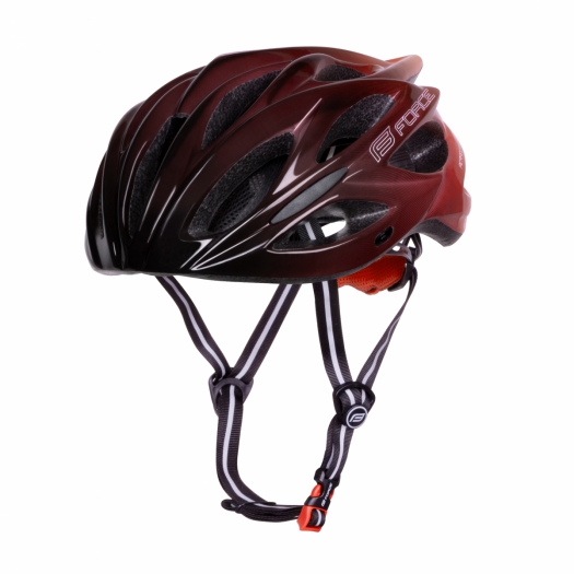 Kask rowerowy Force Bull Hue czarno-czerwony S-M