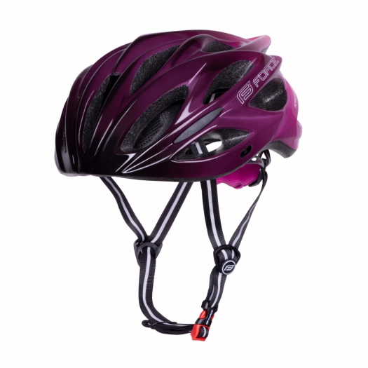 Kask rowerowy Force Bull Hue czarno-różowy L-XL
