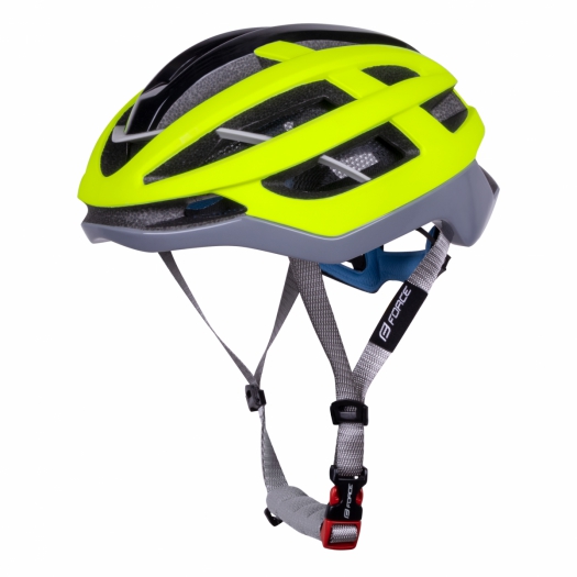 Kask rowerowy Force Lynx fluo-szary S/M