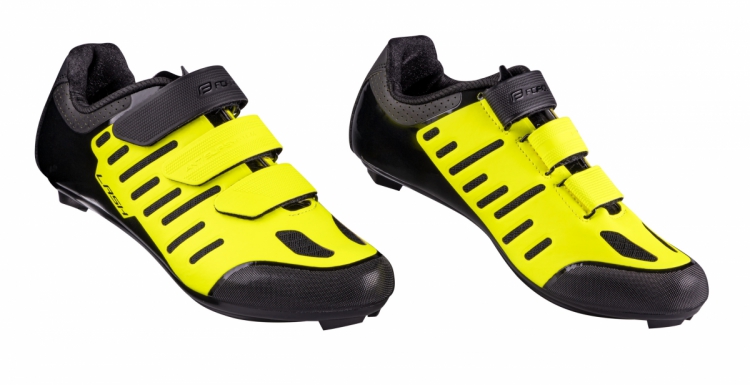 Buty rowerowe szosowe FORCE LASH fluo-czarne 38