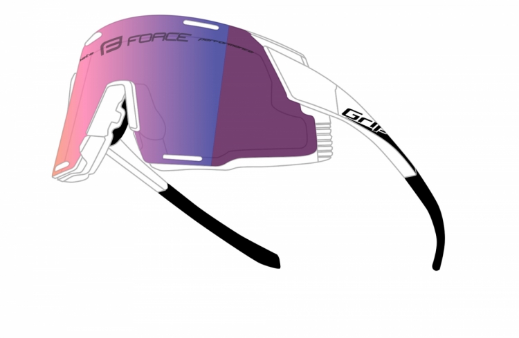 Okulary przeciwsłoneczne FORCE GRIP białe