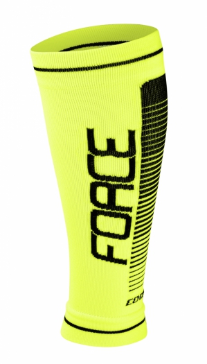 Nogawki  FORCE COMPRESS fluo-czarne L-XL