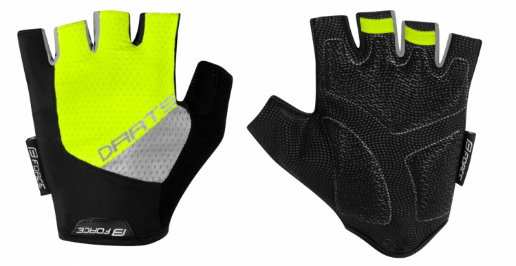 Rękawiczki FORCE DARTS, fluo-szare S