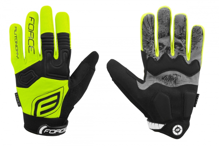 Rękawiczki FORCE MTB AUTONOMY fluo S