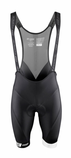 Spodenki z wkładką FORCE B51 czarno-białe 3XL