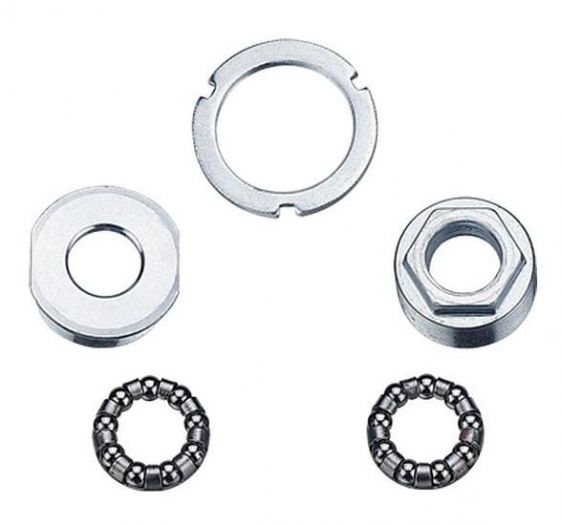 Komplet suportu rowerowego ital 36 mm srebrny