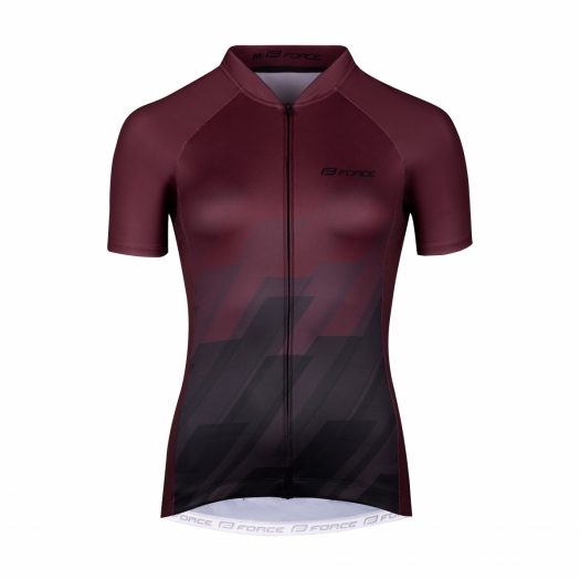 Koszulka damska FORCE RIDGE LADY, bordowo-czarna XL