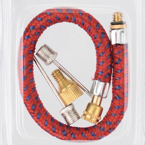 Wężyk do pompek z końcówkami dv/av+2 x igła do pomki - oem