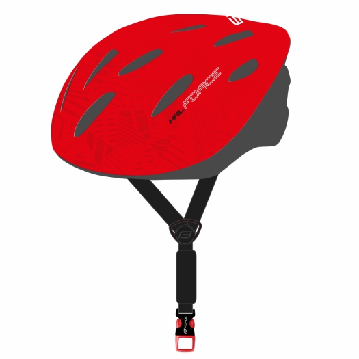 Kask rowerowy FORCE HAL czerwony S/M