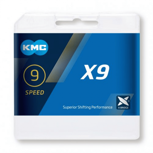 Łańcuch rowerowy KMC X9 114 og grey