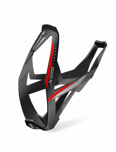 Koszyk bidonu Raceone x25 carbon czarno-czerwony