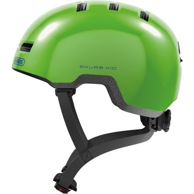 Kask rowerowy dziecięcy Abus Skurb Shiny Green 50-55cm