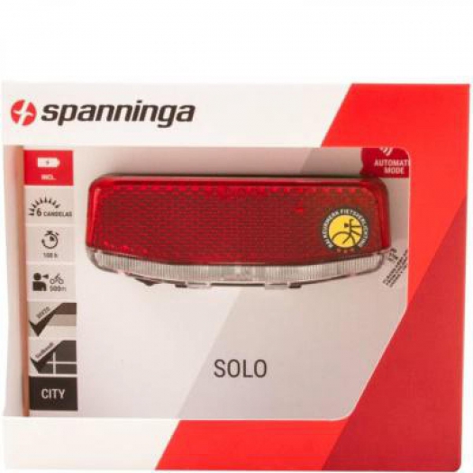 Lampka rowerowa tylna Spanninga Solo Xba 50/80mm