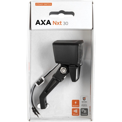 Lampka rowerowa przednia Axa NXT30 Steady Switch dynamo 30 lux