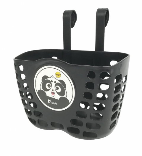 Kosz rowerowy dziecięcy przedni plastik panda