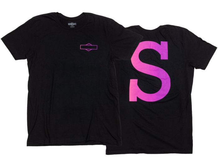 Koszulka Sunday T-Shirt Big-S Logo czarno-różowa XL 