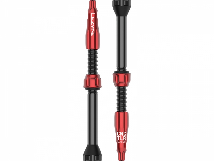Zawór bezdętkowy Lezyne Tubeless CNC 60mm czerwony