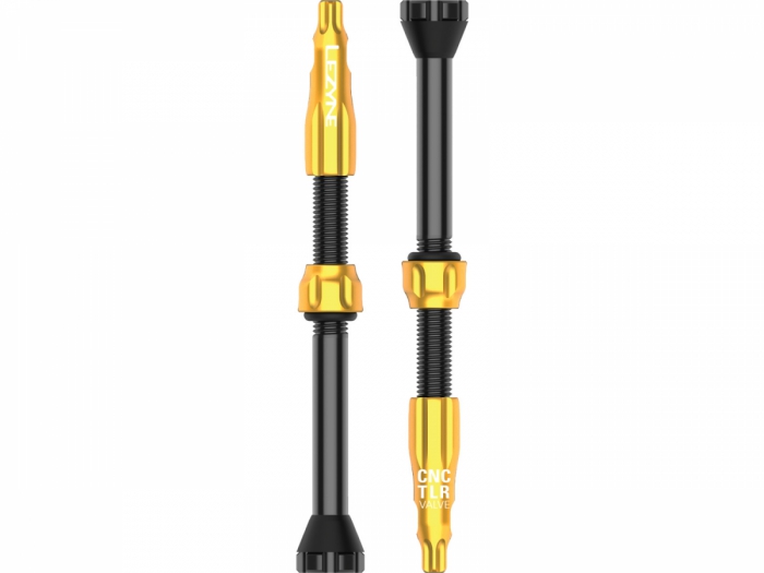 Zawór bezdętkowy Lezyne Tubeless CNC 60mm złoty