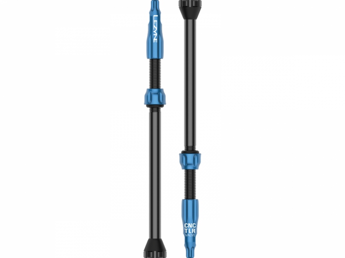 Zawór bezdętkowy Lezyne Tubeless CNC 80mm niebieski