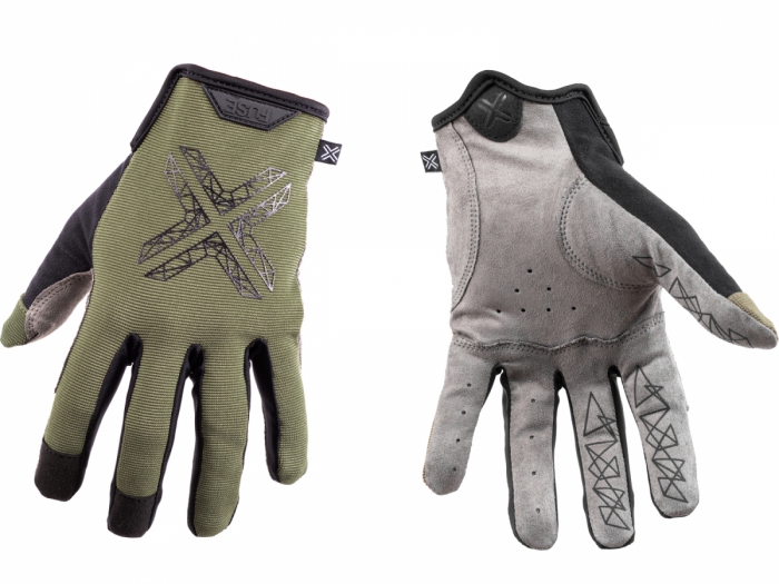 Rękawiczki rowerowe Fuse Protection Stealth rozm. M zielone
