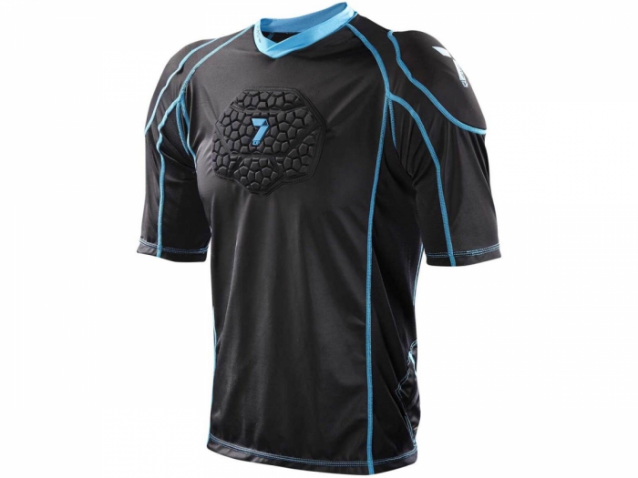 Koszulka ochronna 7IDP T-Shirt Flex Body Protecto M, czarno-niebieska
