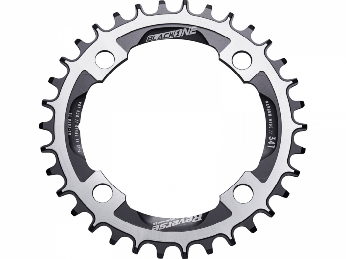 Tarcza REVERSE Black One 104mm 34T Czarna