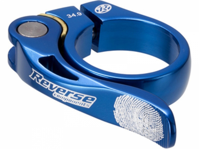 Zacisk sztycy REVERSE Long Life 34,9mm niebieski 