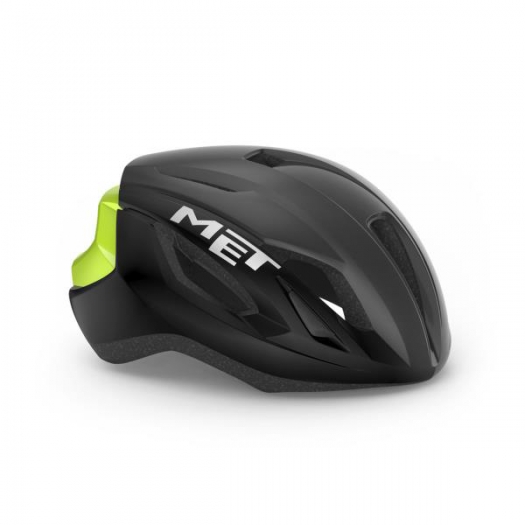 Kask Met Strale L czarno-żółty połysk