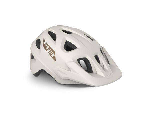 Kask Met Echo M biało-brązowy matowy