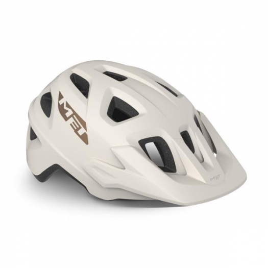 Kask Met Echo Mips L biało-brązowy matowy