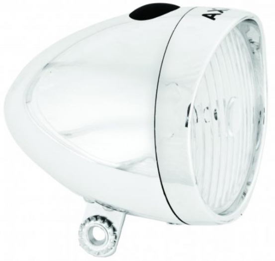 Lampa rowerowa przednia Axa Classic baterie 4 lux chrom - E