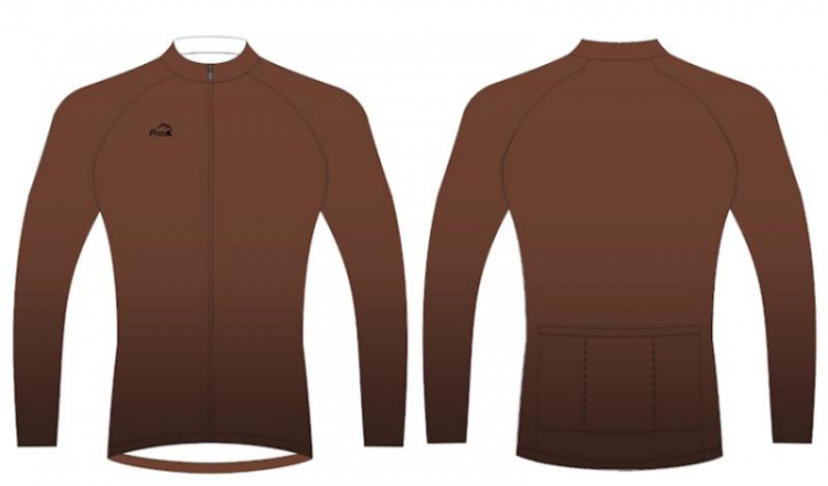 Koszulka rowerowa PROX JERSEY PINE rozm.XL brązowy