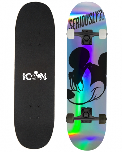 Deskorolka drewniana d100 Mickey Seriously holo