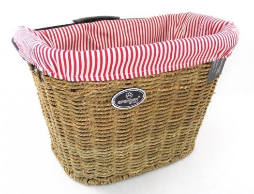Koszyk rowerowy przedni grass qr, 35x26x25cm, spencer