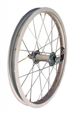 Koło rowerowe przednie 16"  alu piasta stal - E