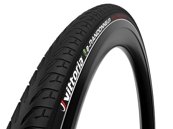 Opona Vittoria e-Randonneur G2.0 700x40C czarna drutowa odblask