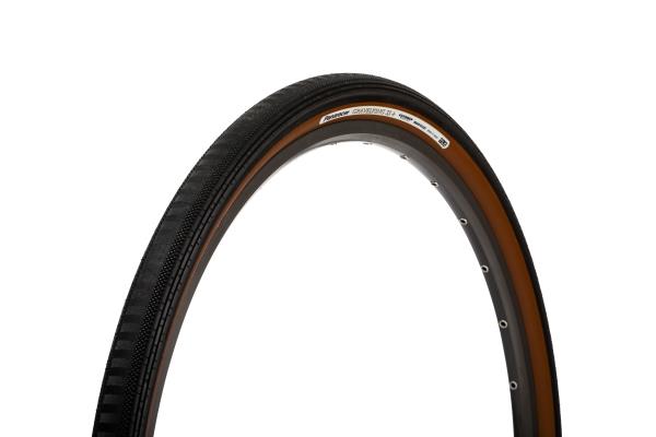 Opona rowerowa Panaracer GravelKing SS+ 700x43C czarno-brąz