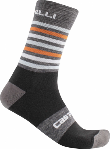 Skarpetki kolarskie Castelli Gregge 15 szare S/M