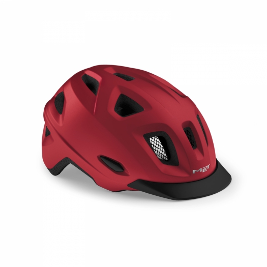 Kask Met Mobilite M/L czerwony matowy