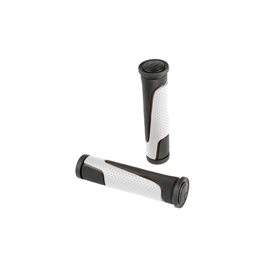 Chwyty kierownicy Accent Comet 92mm czarno-białe