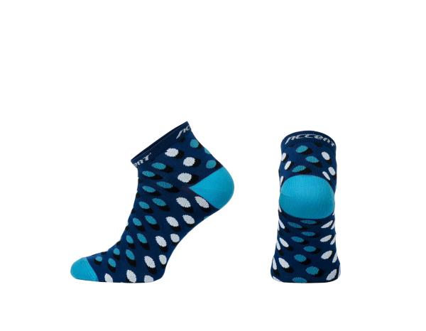 Skarpetki kolarskie Accent Dots niebieskie XL