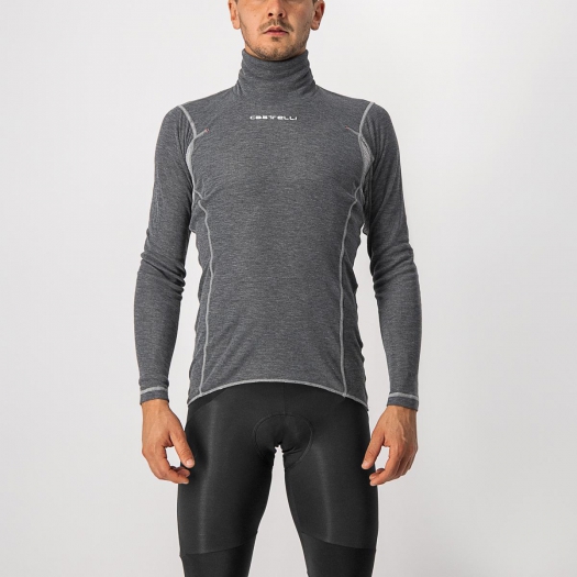 Podkoszulek rowerowy Castelli Flanders LS Neck szary L