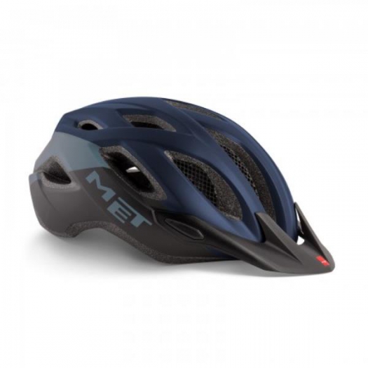 Kask Met Crossover granatowo-czarny M