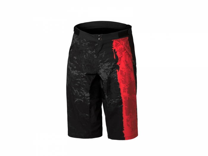 Szorty Dartmoor MTB Woods red devil-czarny kamuflaż XL