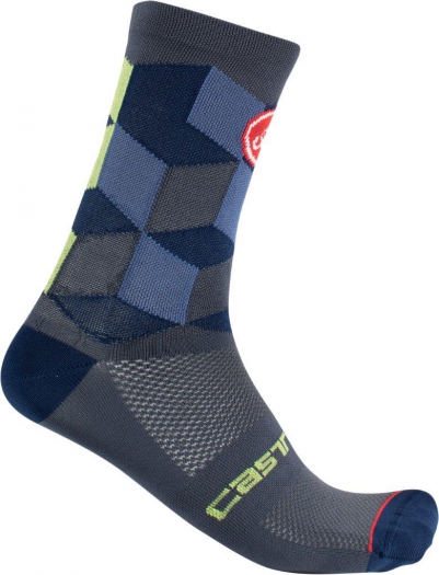 Skarpetki kolarskie Castelli Unlimited 15 Forest grey r. S/M