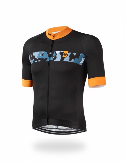 Koszulka kolarska Accent Furious, blue-orange camo XXL